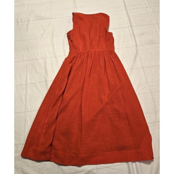 J Crew Elinor Dress Linen Blend Women's Size 0 Boho Summer Spring - Picture 7 of 9